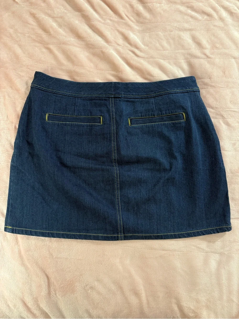 Lilly Pulitzer Collette Dark Blue Stretch Denim Mini Skirt, Sz 4